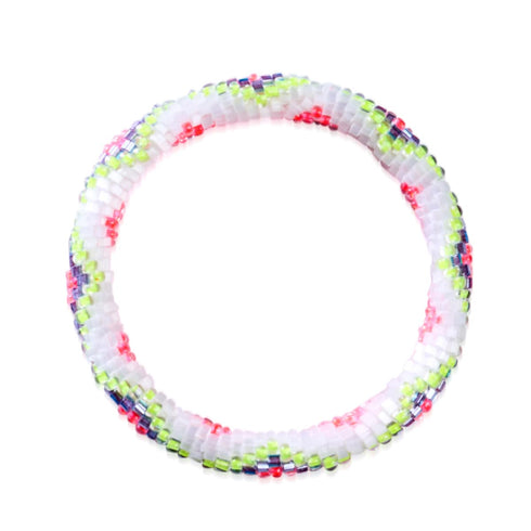 Watermelon Ice | Himalayan Glass Bead Bracelet